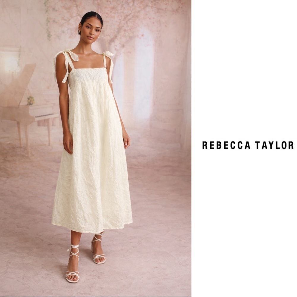 NEW Rebecca Taylor Long Allegra Whimsical Flowy Dress